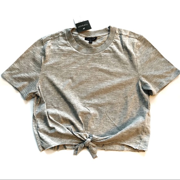 Topshop Tops - Topshop Front Tie Cropped Top